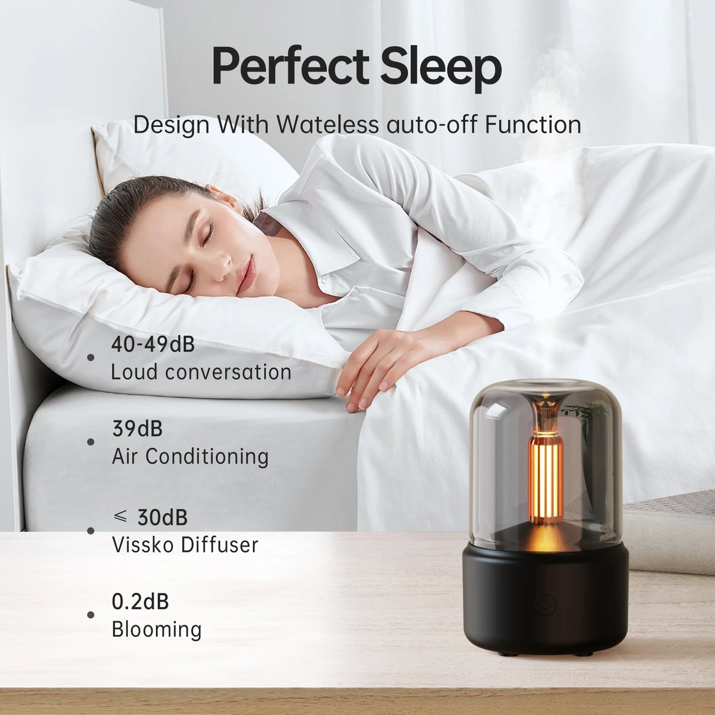 New Aroma Diffuser Oil Flame Lamp Difusor